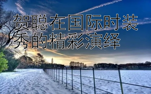 贺聪在国际时装秀的精彩演绎