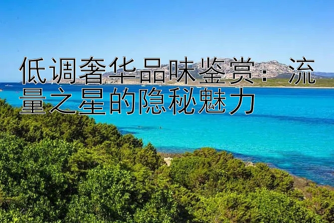 低调奢华品味鉴赏：流量之星的隐秘魅力